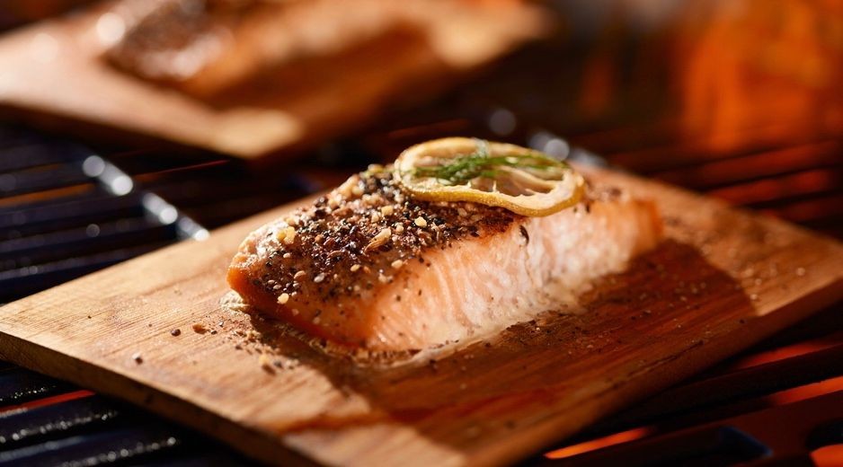 Rosemary and Thyme Cedar Plank Salmon