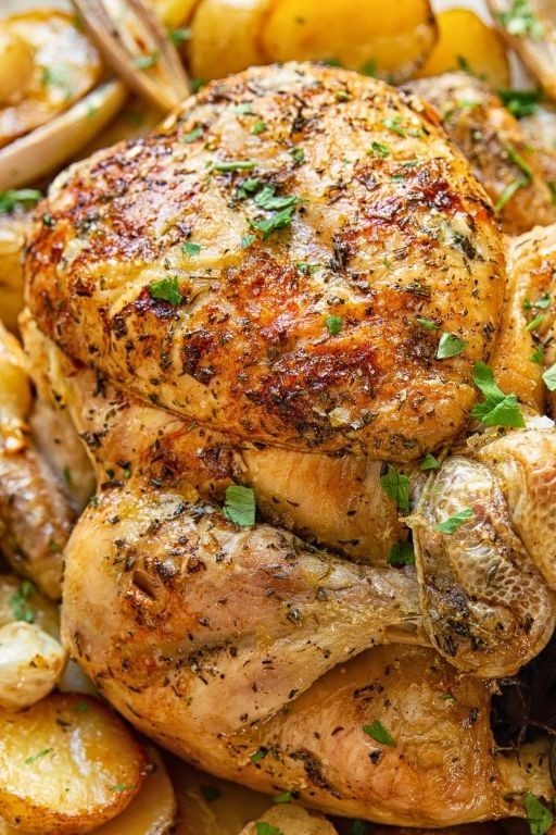 Rosemary and Thyme Chicken with Roasted Potatoes