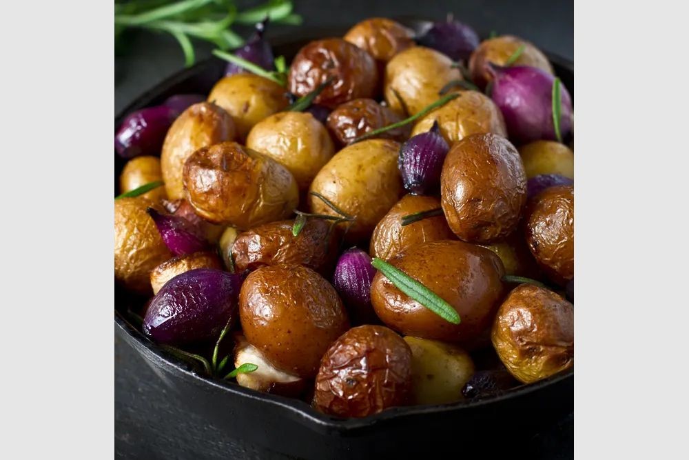 Rosemary and Thyme Roasted Baby Potatoes