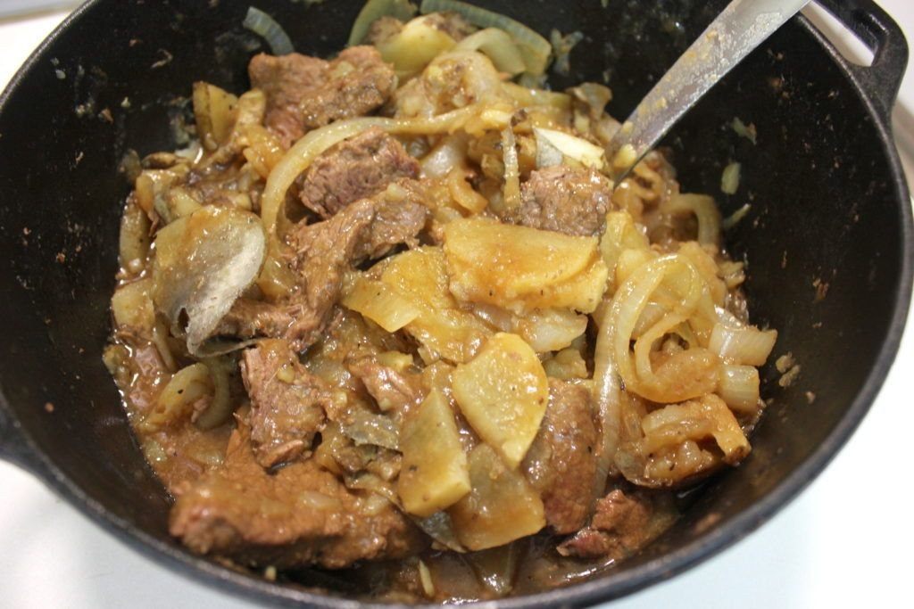 Round Steak Casserole with Potatoes
