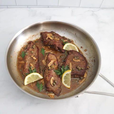 Round Steak Piccata with Lemon and Capers