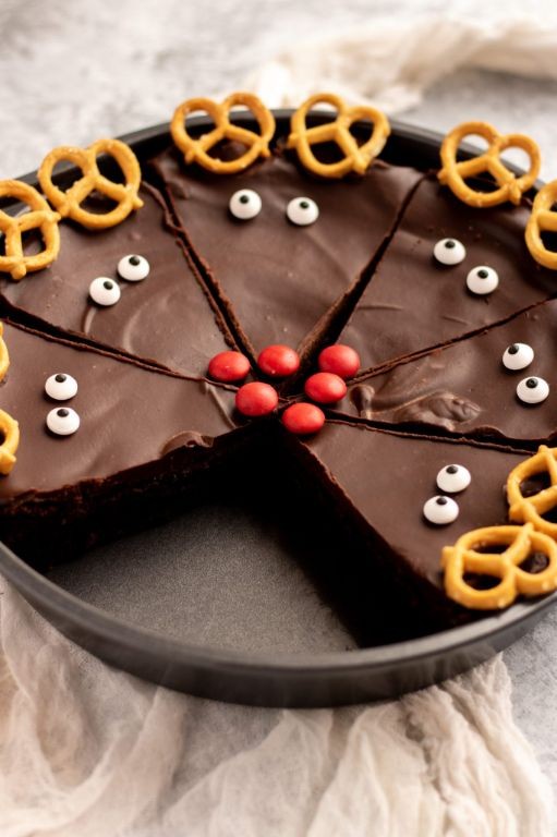 Rudolph’s Hot Chocolate Brownies