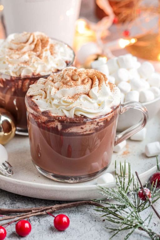 RumChata Peppermint Bark Hot Chocolate