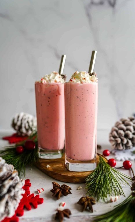 RumChata Peppermint Bark Milkshake