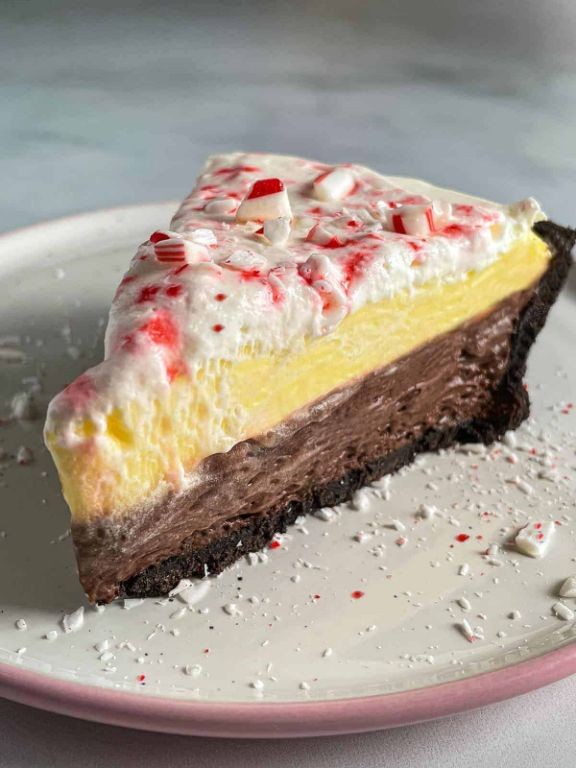 RumChata Peppermint Bark Pie