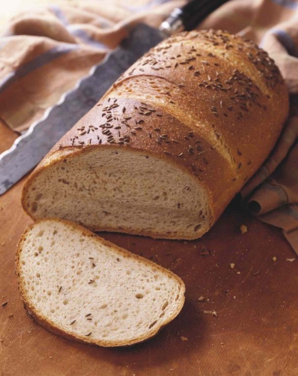 Rye Bread with Caraway Seeds