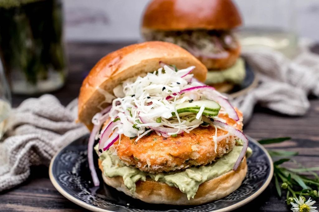 Sablefish Burgers with Wasabi Aioli
