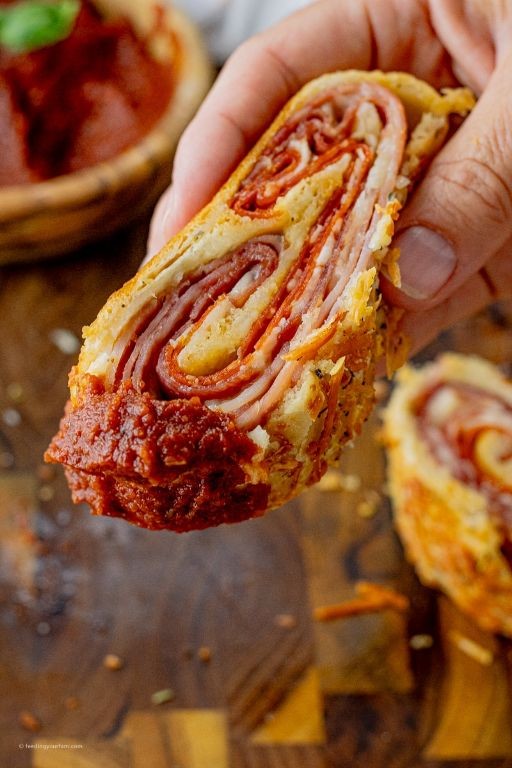 Salami and Pepperoni Stromboli