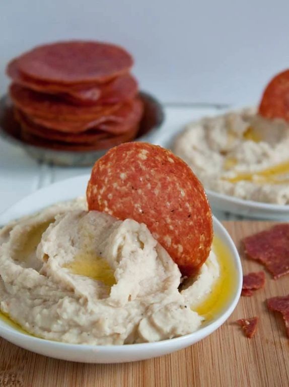 Salami and Roasted Garlic Dip