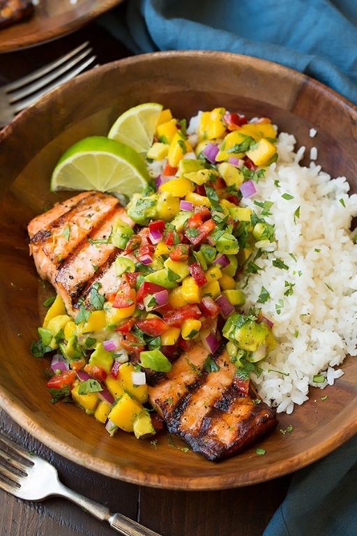 Salmon with Mango Salsa