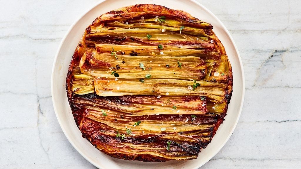 Salsify and Leek Tart