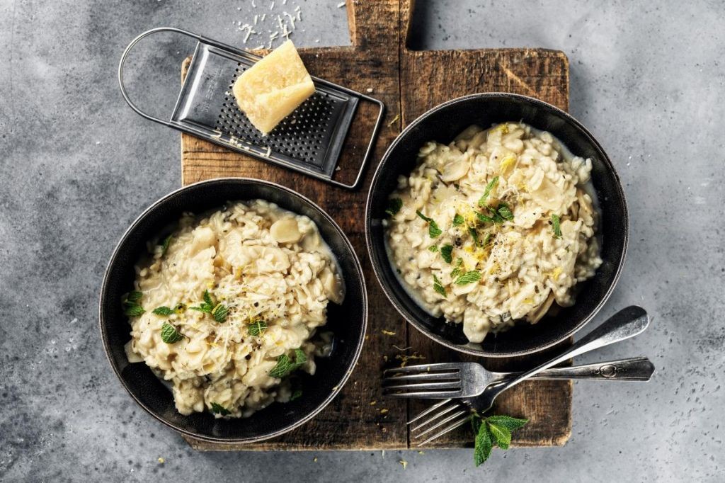 Salsify and Mushroom Risotto