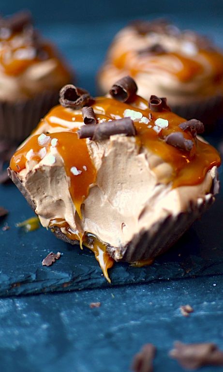 Salted Caramel Chocolate Dessert Shells