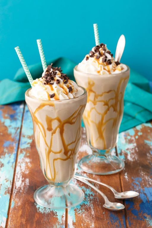 Salted Caramel Coffee Milkshake