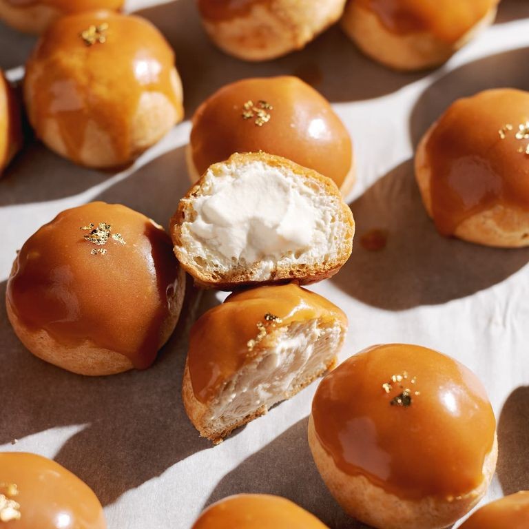 Salted Caramel Profiteroles