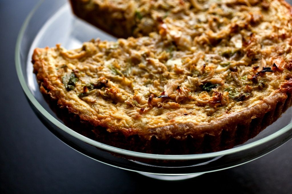 Sauerkraut and Onion Tart
