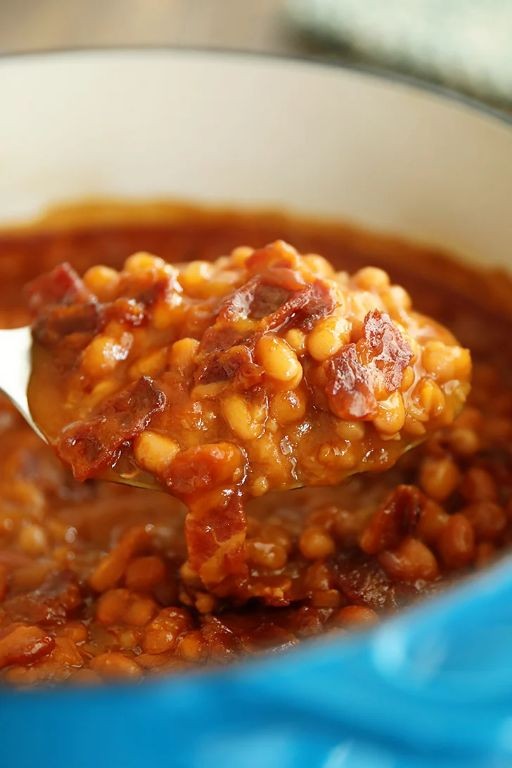 Savory Baked Beans with Bacon