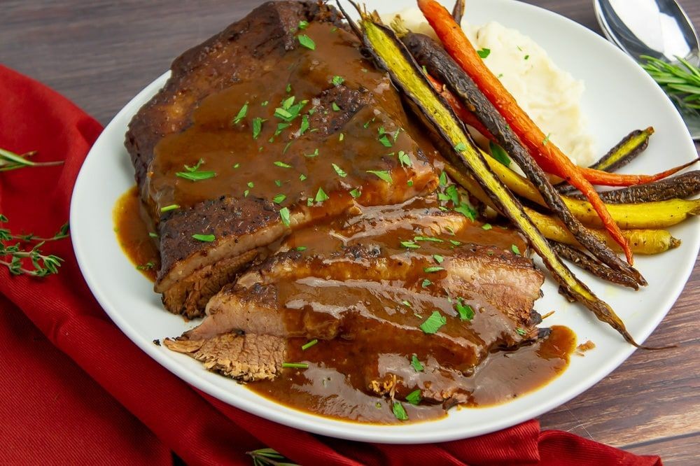 Savory Beef Brisket with Red Wine Sauce