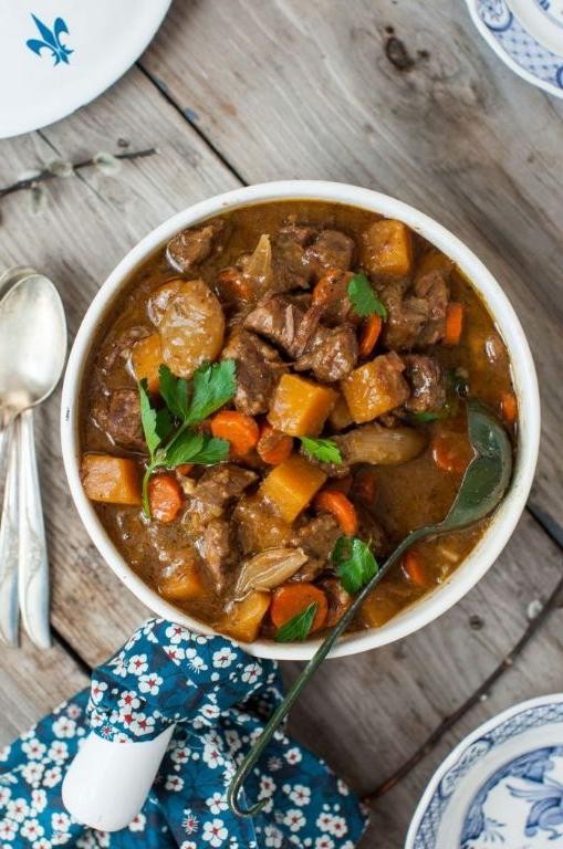 Savory Canned Beef Stew with Root Vegetables