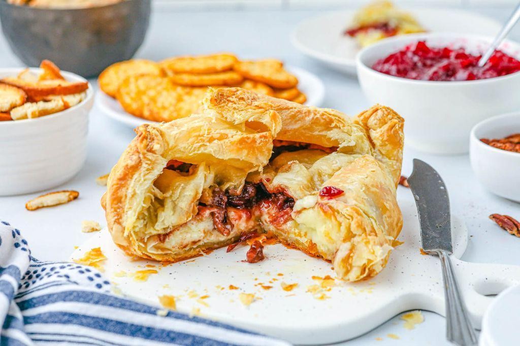 Savory Cranberry Brie Pie with Herbed Pastry
