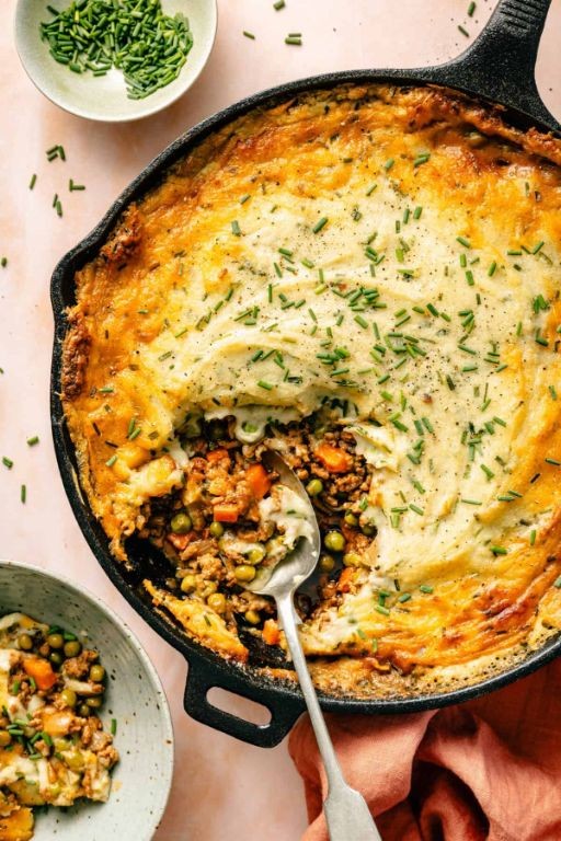 Savory Hamburger Skillet Shepherd’s Pie