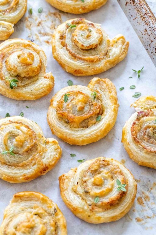 Savory Puff Pastry Breakfast Pinwheels