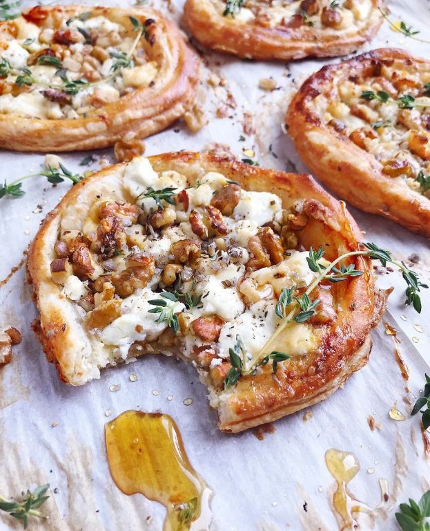 Savory Walnut and Goat Cheese Tart