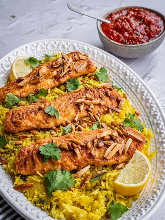 Sayadiyah (Spiced Fish and Rice Dish)