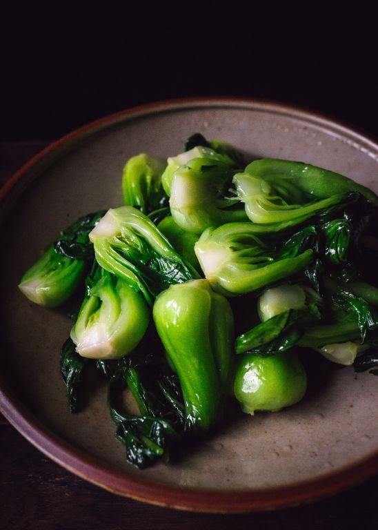 Scallion Oil Steamed Bok Choy
