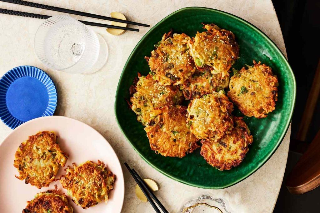 Scallion and Egg Potato Pancakes