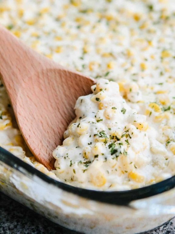 Scalloped Corn and Green Chile Casserole