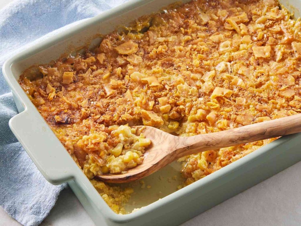 Scalloped Corn with Caramelized Onions