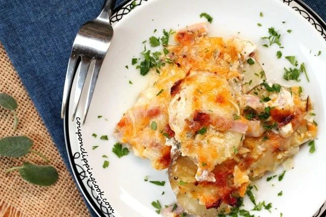 Scalloped Potatoes and Ham with Thyme and Sage