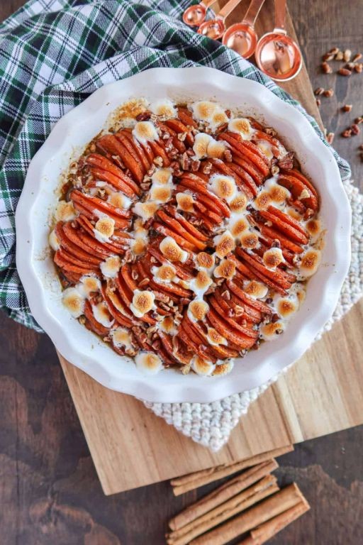 Scalloped Sweet Potatoes with Brown Sugar Glaze