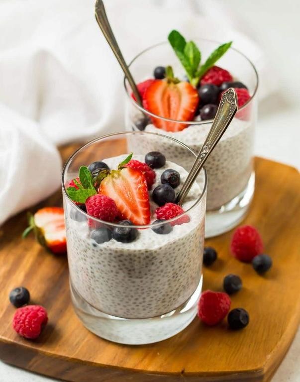 Sea Moss Pudding with Chia Seeds and Coconut