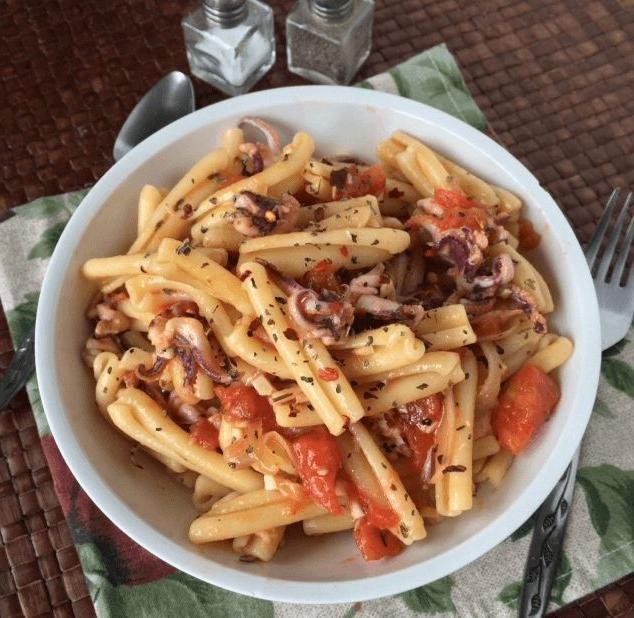 Seafood Medley Casarecce in White Wine Sauce