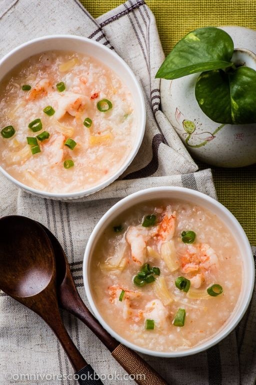 Seafood Medley Congee with Shrimp and Scallops