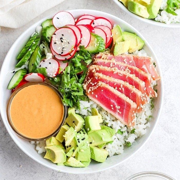 Seared Tuna Poke Bowl