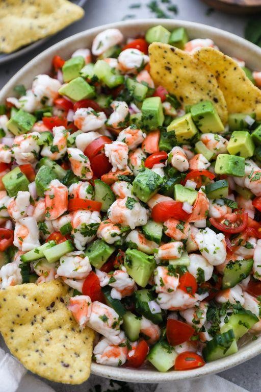 Serrano Pepper and Cumin Shrimp Ceviche