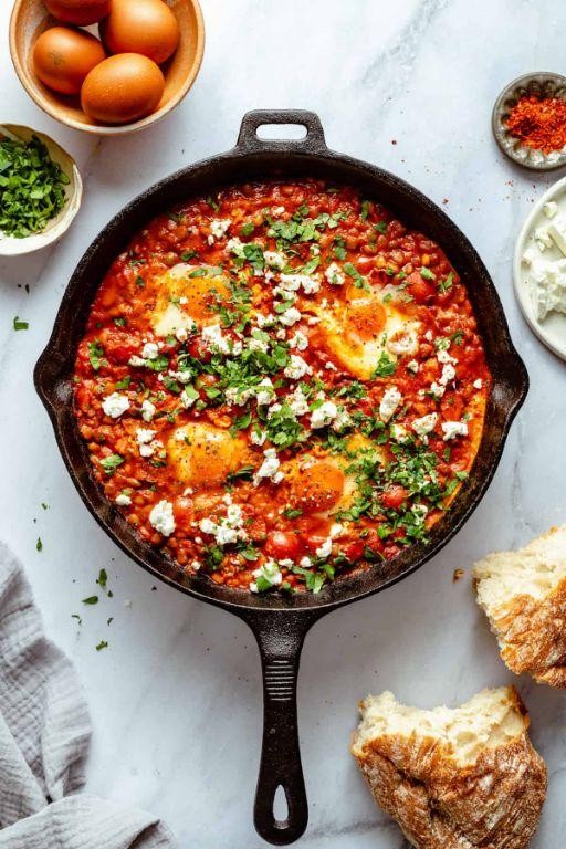 Shakshuka with Feta and Herbs