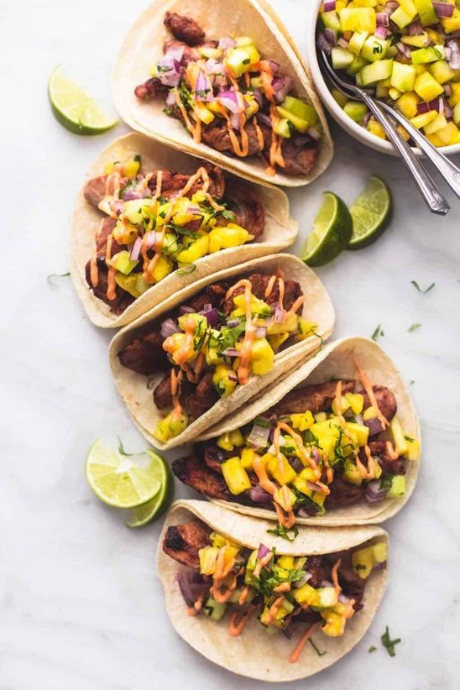 Shredded Pork Tacos with Pineapple Salsa