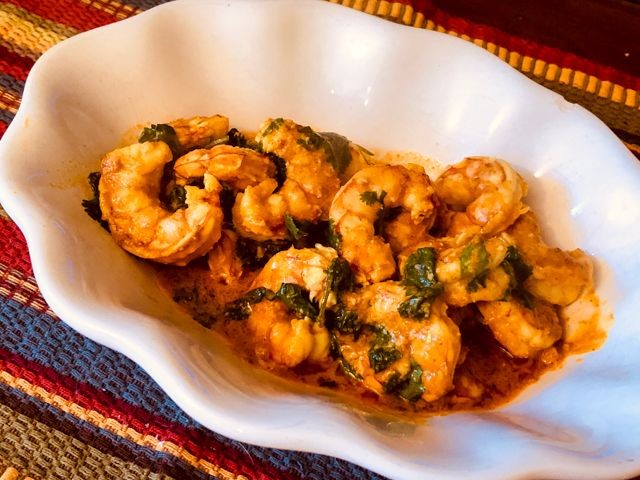 Shrimp Curry with Cashew Sauce