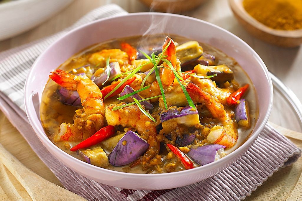 Shrimp and Eggplant Curry