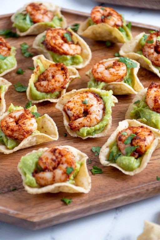 Shrimp and Guacamole Taco Dip