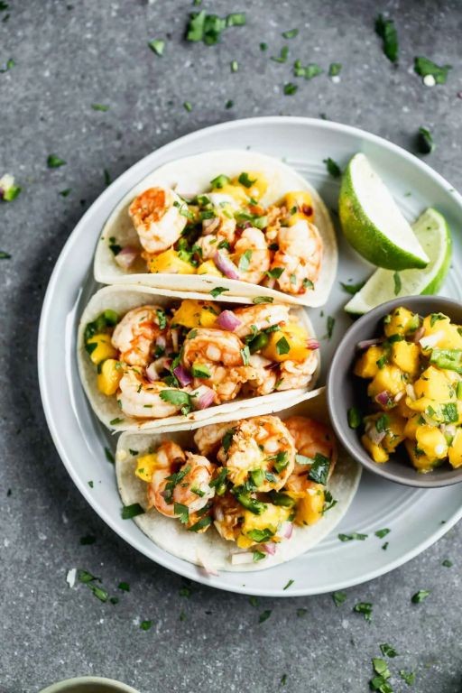 Shrimp and Mango Flautas with Chipotle Sauce