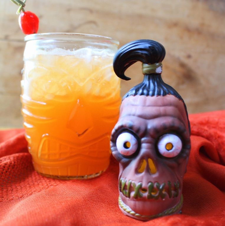 Shrunken Head Zombie with Ginger Beer