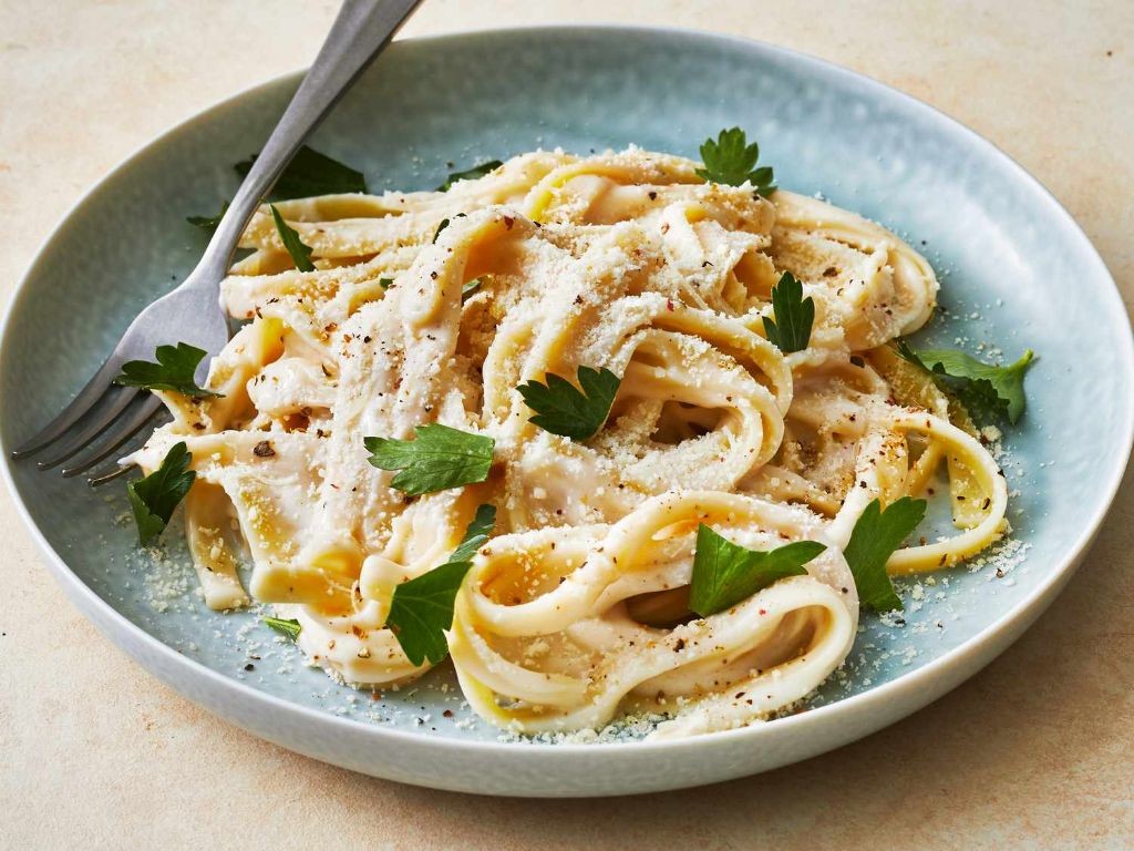 Simple 4 Ingredient Pasta Alfredo