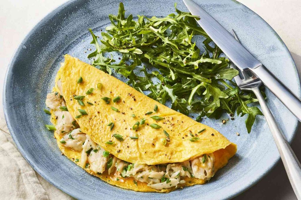 Simple Crab Meat Omelette