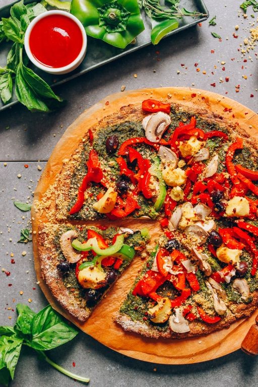 Simple Gluten Free Pizza with Cauliflower Crust