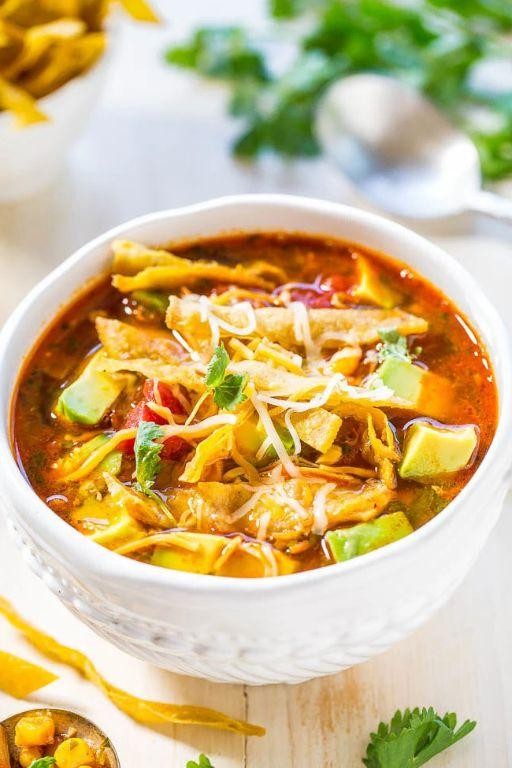 Simple Store-Bought Tortilla Soup